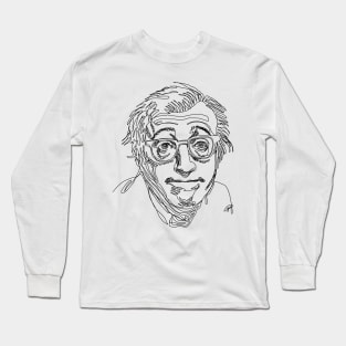 Woody Allen, line art Long Sleeve T-Shirt